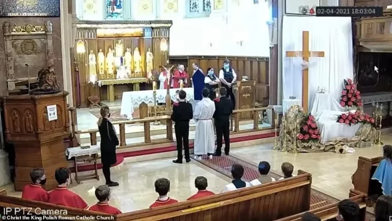 Police show up at Polish Catholic church AGAIN for Easter Sunday